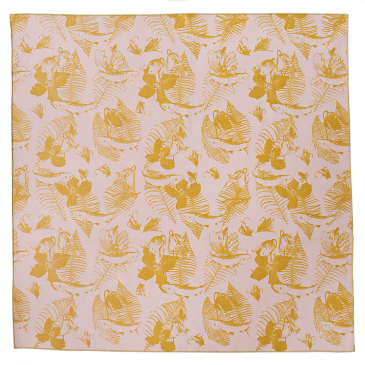 Furoshiki rose et jaune – 3 en 1