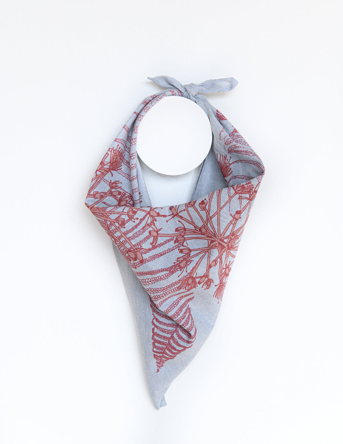 Bandana bleu et rose , plantes indigènes